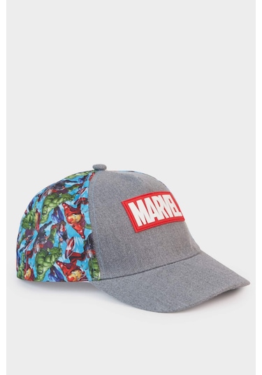 Defacto Erkek Çocuk Marvel Avengers Baskılı Cap Şapka C0546a826smgr257 Gri-gr257