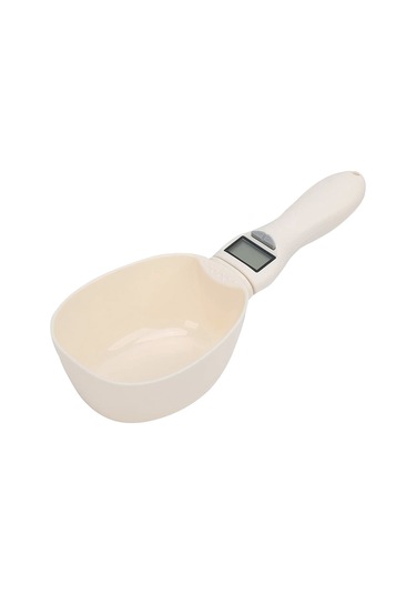 Evcil Hayvan Ölçüm Kaşığı Elektronik Tartım Aracı Dijital Mutfak Terazisi Beyaz