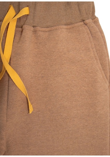 Recycle Pamuk Şardonlu Kışlık Terrosso Erkek Çocuk Eşofman Altı Açık Kahverengi