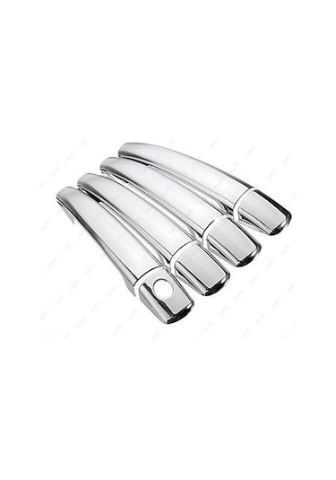 Citroen C4 Krom Kapı Kolu Seti 4 Kapı 2004-2010 P.Çelik