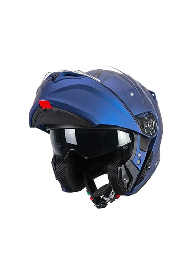 Cgm 568A Ber Mono Çene Açılır Motosiklet Kaskı Mavi