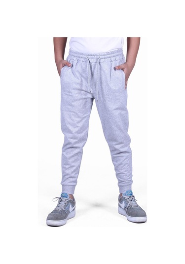 Fyk Kids 2 Li Düz Erkek Çocuk Eşofman Altı Gri - Lacivert