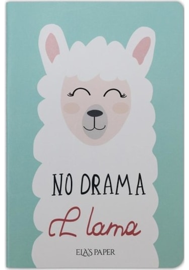 Ela's Paper Lama Çizgisiz Defter Mavi