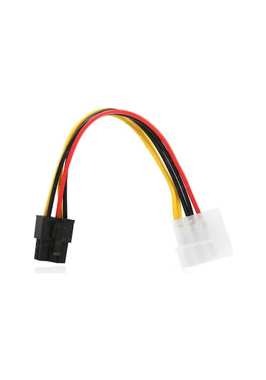 4 Pin Molex To 6 Pin Ekran Kartı Power Güç Kablosu Bakır - 15Cm