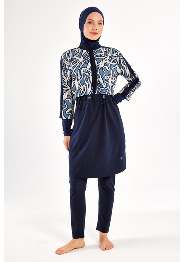 Spor Likra Tam Kapalı Tesettür Mayo 1213 Koyu Lacivert Koyulaci01 Koyu Lacivert