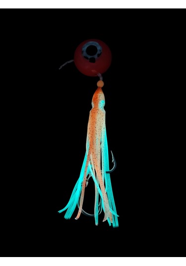 S.f. Melek Gözü Jig 250g Kırmızı Uv - 0/5 No Paslanmaz İğne