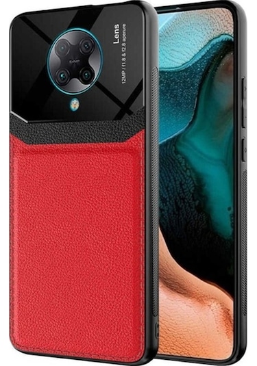 Xiaomi Redmi K30 Pro Kılıf Zore Emiks Kapak Kırmızı