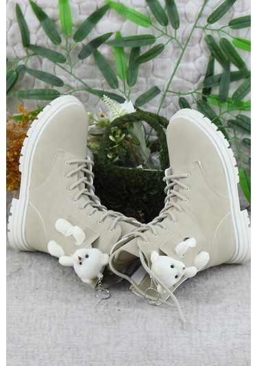 Fort Cool Perla Rahat Sıcak Astar Kaymaz Taban Kız Çocuk Bot Bej