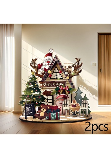 Suntek 2x Yılbaşı Evi 3d Bulmaca Seti Yetişkinler İçin Oyuncak