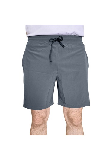 Raru Dokuma Şort Perdo Gri