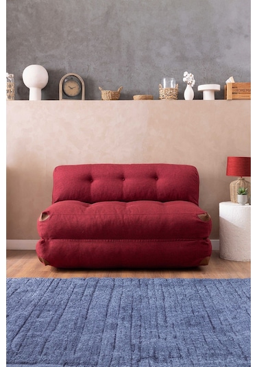 Good Night Megano Yeni Nesil 140 Cm Uzanma Tv Koltuğu & Misafir Yatağı Bordo