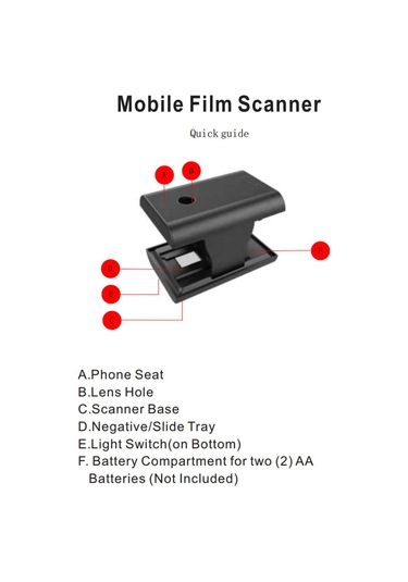 Jms TON169 Katlanabilir Mobil Film Slayt Tarayıcı