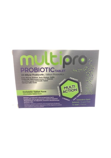 Multipro Probiyotic 12 Emilebilir Tablet