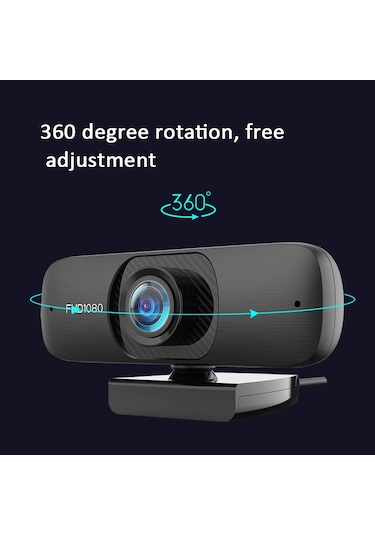 Sones Süper Net Sürüm 1080p C60 Web Yayını Web Kamerası Mikrofonlu Yüksek Çözünürlüklü Bilgisayar Kamerası, Kablo Uzunluğu: 2,5 M