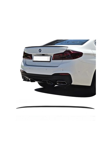 BMW G30 2017-2021 PLASTİK BOYASIZ M STYLE İNCE SPOİLER-SPOYLER