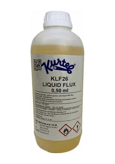 Kurtel Klf-26 Reçineli Sıvı Flux Lehim Suyu 0,50 Ml