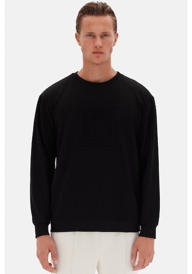 Twn Relaxed Fit Siyah Düz Sweatshirt 5ece26172400m Çok Renkli