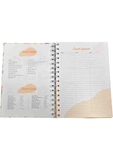 Lizy 2025 Eylül - 2026 Aralık Ciltli Akademik Ajanda Tasarım-7 Sarı