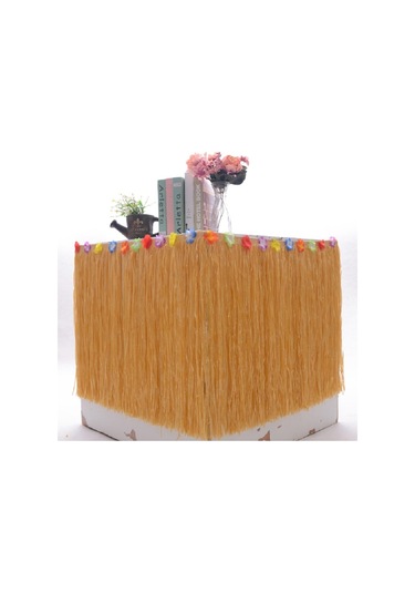 Sones Hawaii Masa Örtüsü Deniz Kenarı Partisi Şenlikli Pazar Masa Süslemeleri, Boyut: 276x30cm Kırmızı Kırmızı