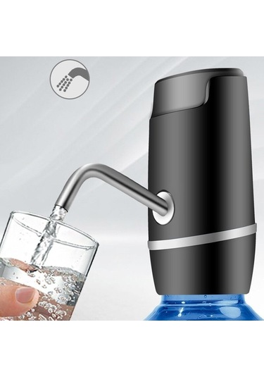 Yasammerkezi Usb Şarjlı Otomatik Damacana Pompası - Siyah Siyah