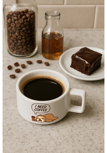 Kahve Fincanı Bardağı - I Need Coffee I Need Coffee