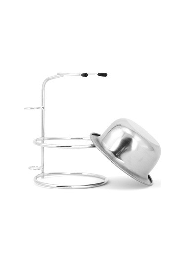 Moveevo Erkekler İçin 3'lü Metal Tıraş Seti: Askılık, Sabunluk & Sakal Takımı