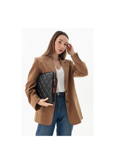 Kapitone Laptop Kılıfı 15 - 16 İnç Siyah