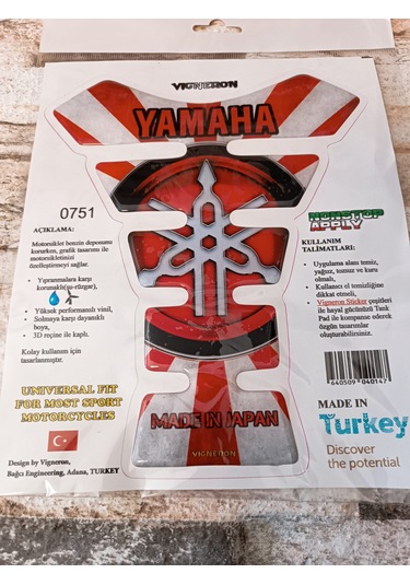 Vigneron Yamaha Kırmızı Tankpad