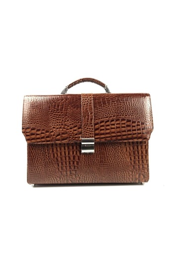 Erkek Hakiki Deri Evrak Çantası-130556 Siyah