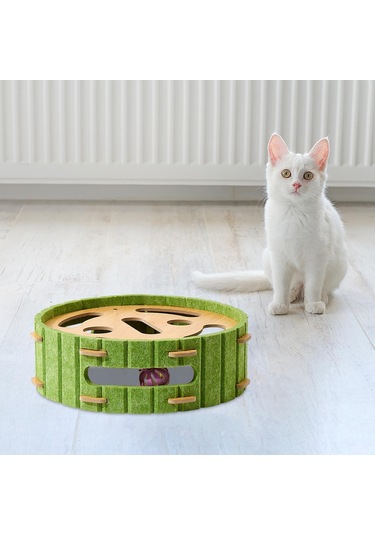 Suntek Interactive Balls Ile Cat Scratcher Oyuncak Pet Yuvarlak