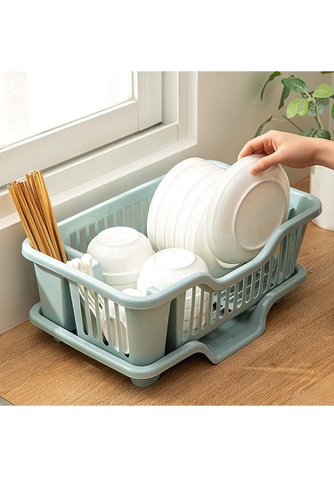 Springsun Mutfak Tezgahı Sulama Tabak Sepeti - Mavi Kalın Tip Küçük Boy, Besteçiler Ve Besteçiler İçin Organize Depolama Çözümü Diğer