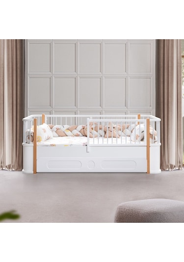 Antalya Yavrulu Karyola, Alvin 3 Kapaklı Dolap, Şifonyer - Ceviz