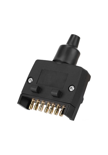 Yaozixa Avustralya Standartı 7-pin Düz Erkek Treyler Plug, Araç Lambaları Bağlantısı, Korozyona Dayanıklı, Abs Malzeme, Kolay Kurulum