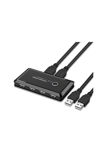4685 Usb 4 port Hub 2 Kasa Pc Bilgisayar Kvm Switch Splitter Çokl