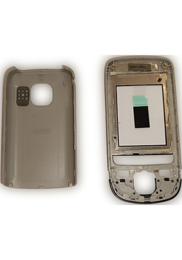 Nokia C2-05 Kapak Nokia C2-05 Uyumlu Siyah Gri Ön Kapak Arka Kapa