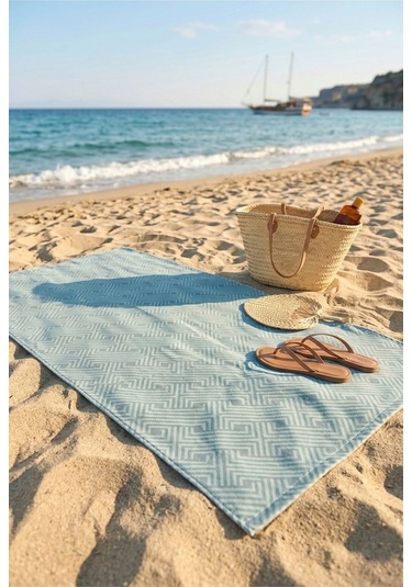 Indigo Peak Mint Yeşili Plaj Havlusu 70 X 150 Cm Mint Yeşili
