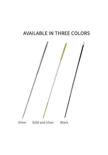 Mufunye Sihirli Değnek - 1.5m Paslanmaz Çelik Büyü Aksesuarı Gümüş