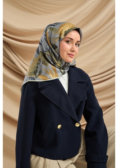 Silk Home Twill İpek Eşarp 11480-66 Bebe Mavi, İndigo, Yeşil, Fildişi, Hardal