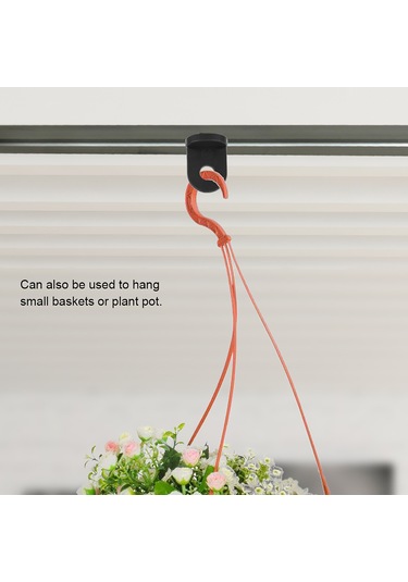 Fosenze 50 Adet Siyah Plastik Seracılık Kanca - Asma Bitkileri Ve Küçük Sepetler İçin Sabit Montajlı Dayanıklı