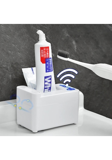 Sones Akıllı İndüksiyon Diş Macunu Sıkacağı Elektrikli Otomatik Diş Macunu Dağıtıcısı, Özellikler: Pil Gümüş