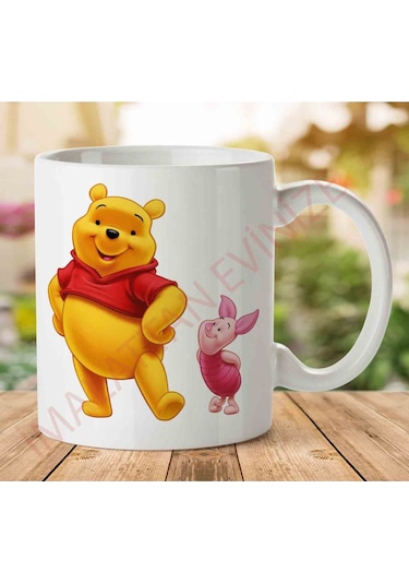 A2588 Sevimli Ayı Winnie Çizgi Film İki Tarafı Baskılı Kupa Bardak.jpg