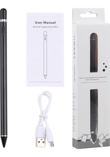 Evrensel Aktif Kapasitif Kalem Siyah