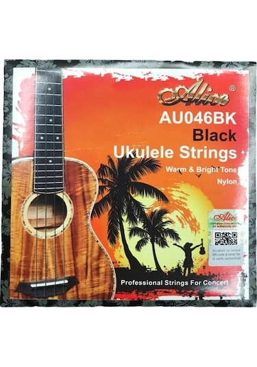 Alice Au046bk-c Concert Ukulele Teli Siyah