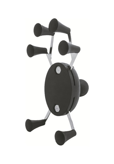 Kartal Pençeleri X-tipi Altı Pençe Metal Cep Telefonu Geri Klip Bisiklet Motosiklet Cep Telefonu Tutucu Siyah Siyah