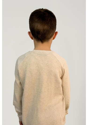 Alexandergardı Çocuk Pamuklu Triko Kazak C21-18937 Bej