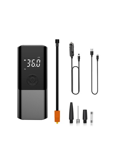 Taşınabilir Akülü Araba 150psı Hava Kompresörü Siyah