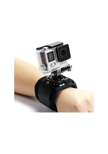 Gopro Uyumlu 360 Derece Dönebilen Bilek Kol Bağlantı Bandı