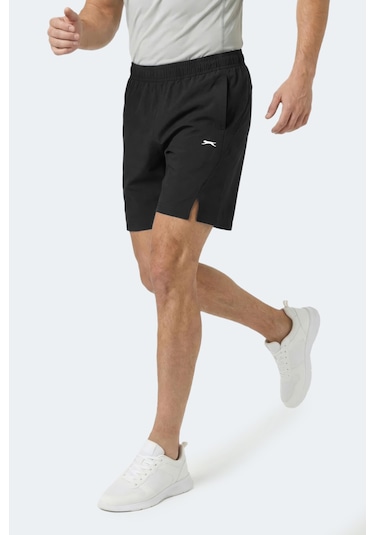 Slazenger Radıant Erkek Cepli Fıtness Siyah Şort Siyah