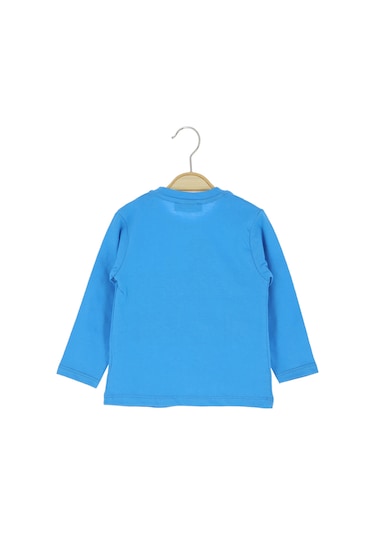 Crassi Erkek Çocuk Sweatshirt Yazılı Gök Mavi