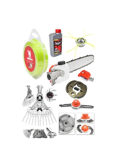 Swazer S10 Süper Set Yan Tipi Tırpan + 2T Yağ + Canavar Başlık +